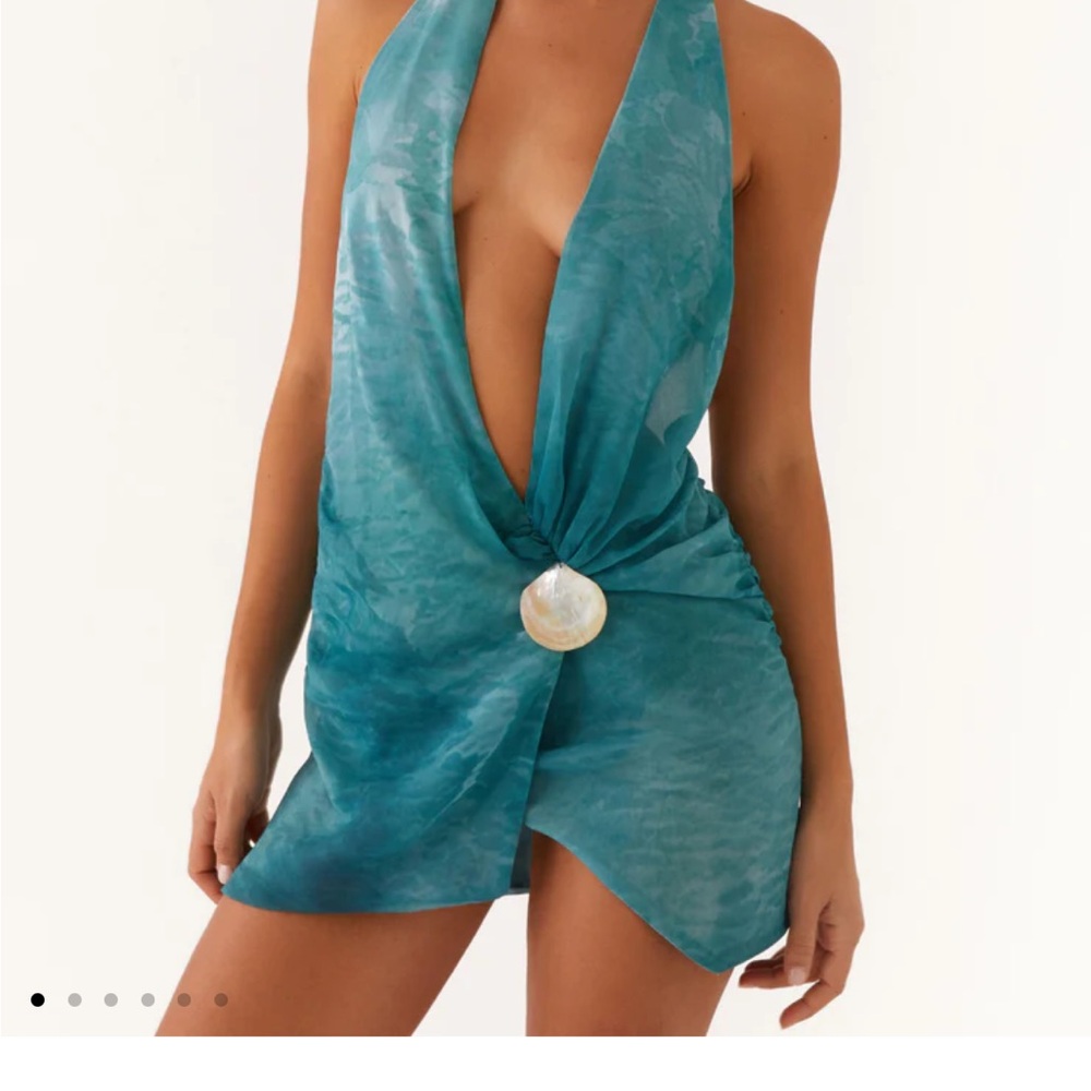 NEVER WORN Peppermayo Teal Mini Dress